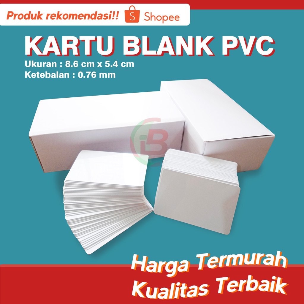 

Terbatas! Kartu Blank PVC termurah Bahan id card