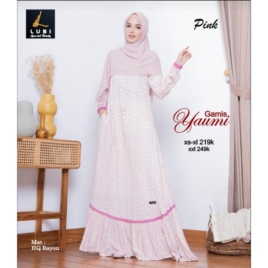 GAMIS TERBARU 2021 YAUMI BY LUBI PINK