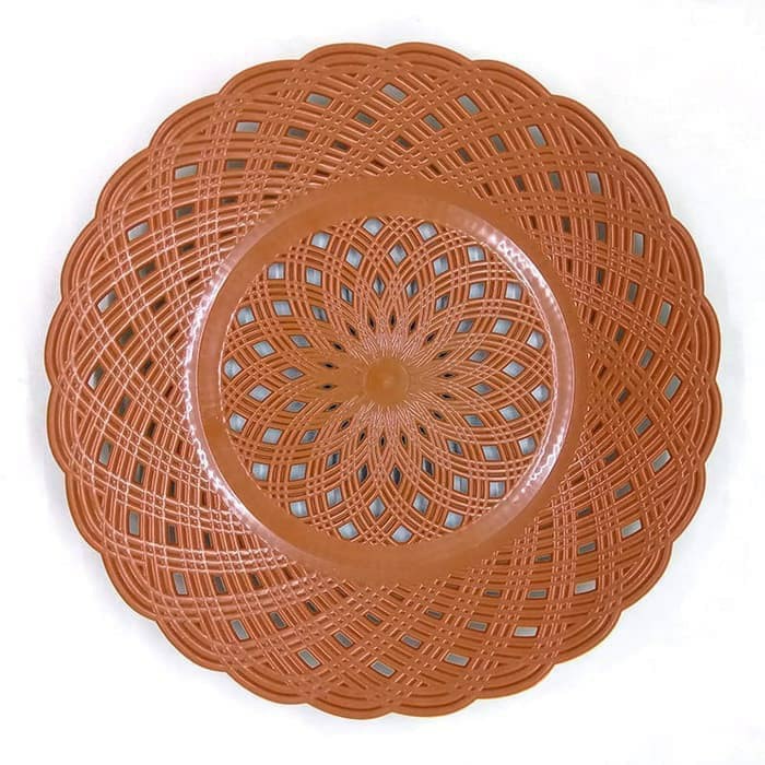 Piring rotan plastik