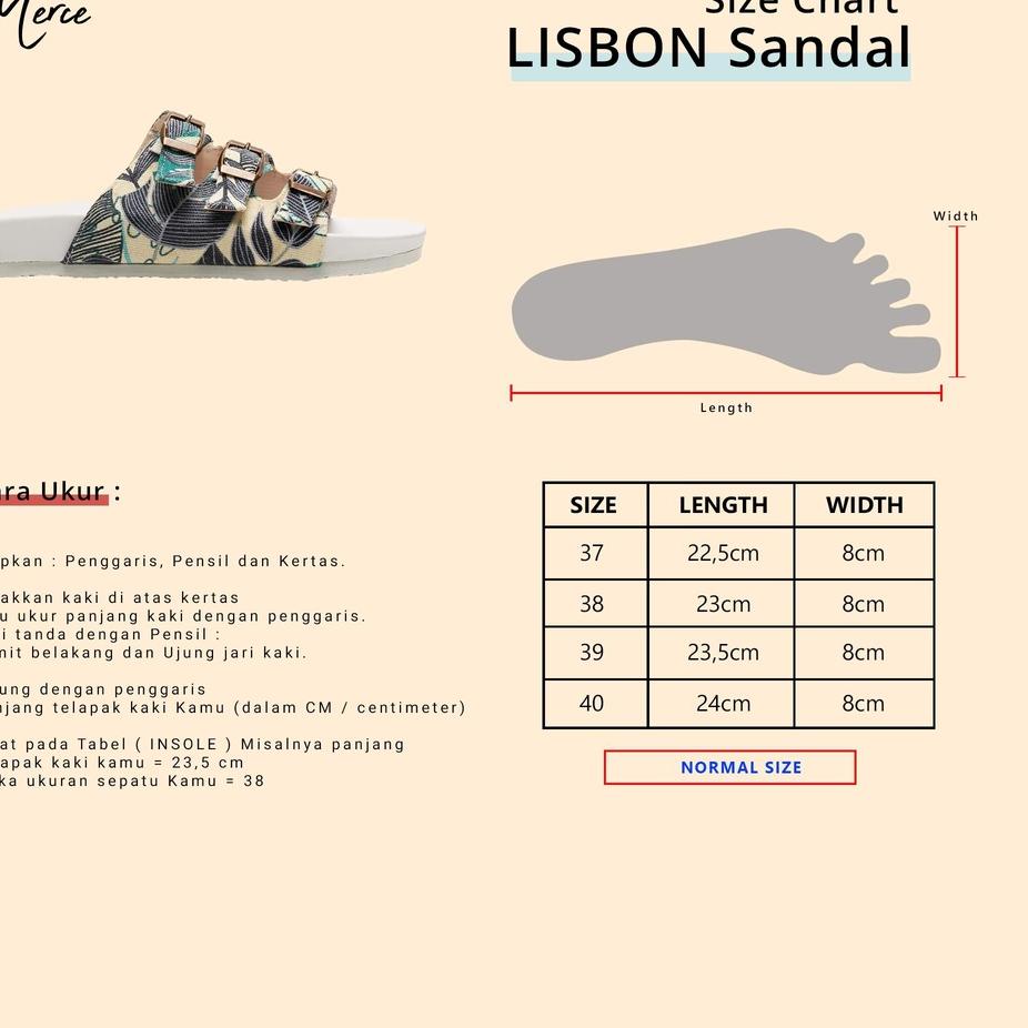 Oke Price.. Merce Sandal Birken Wanita LISBON Slip Sendal