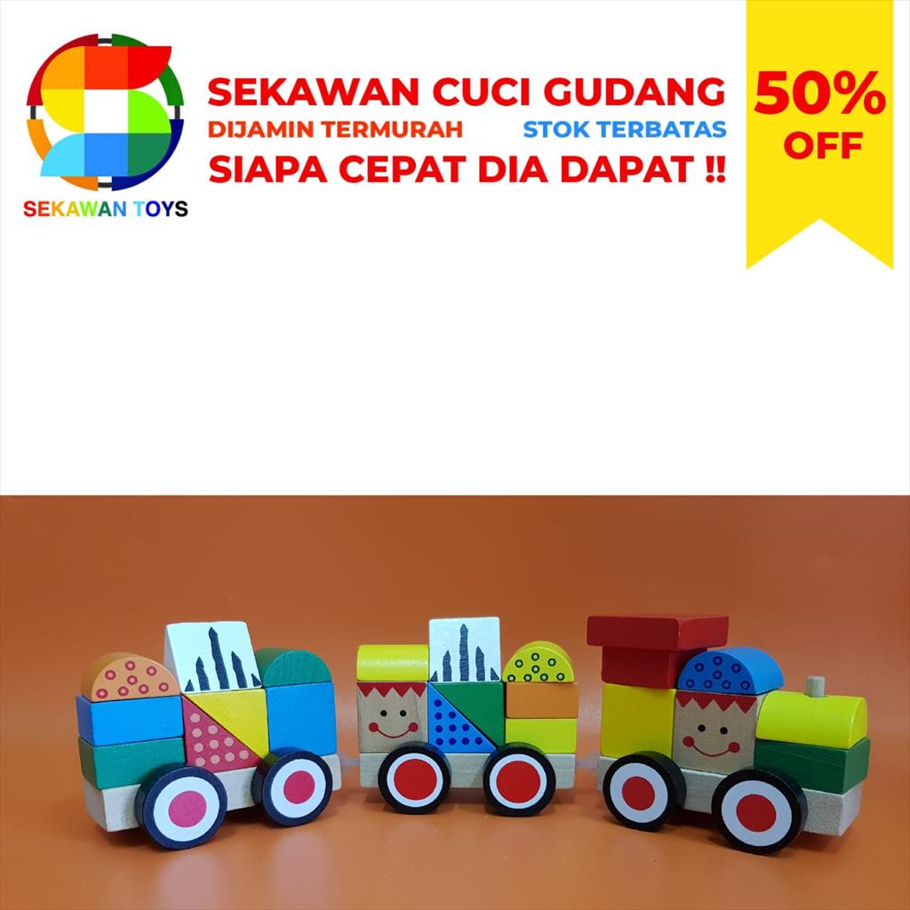 Mainan Block/ Mainan Blok Building Block Three SEKAWAN SALE 10