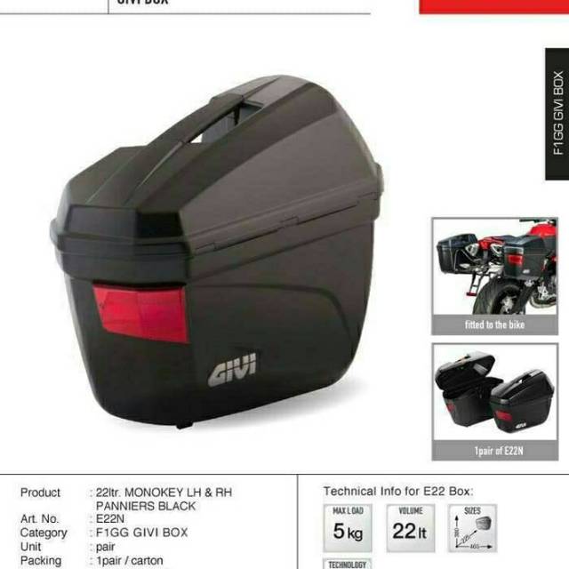 Side box Givi e22 murah