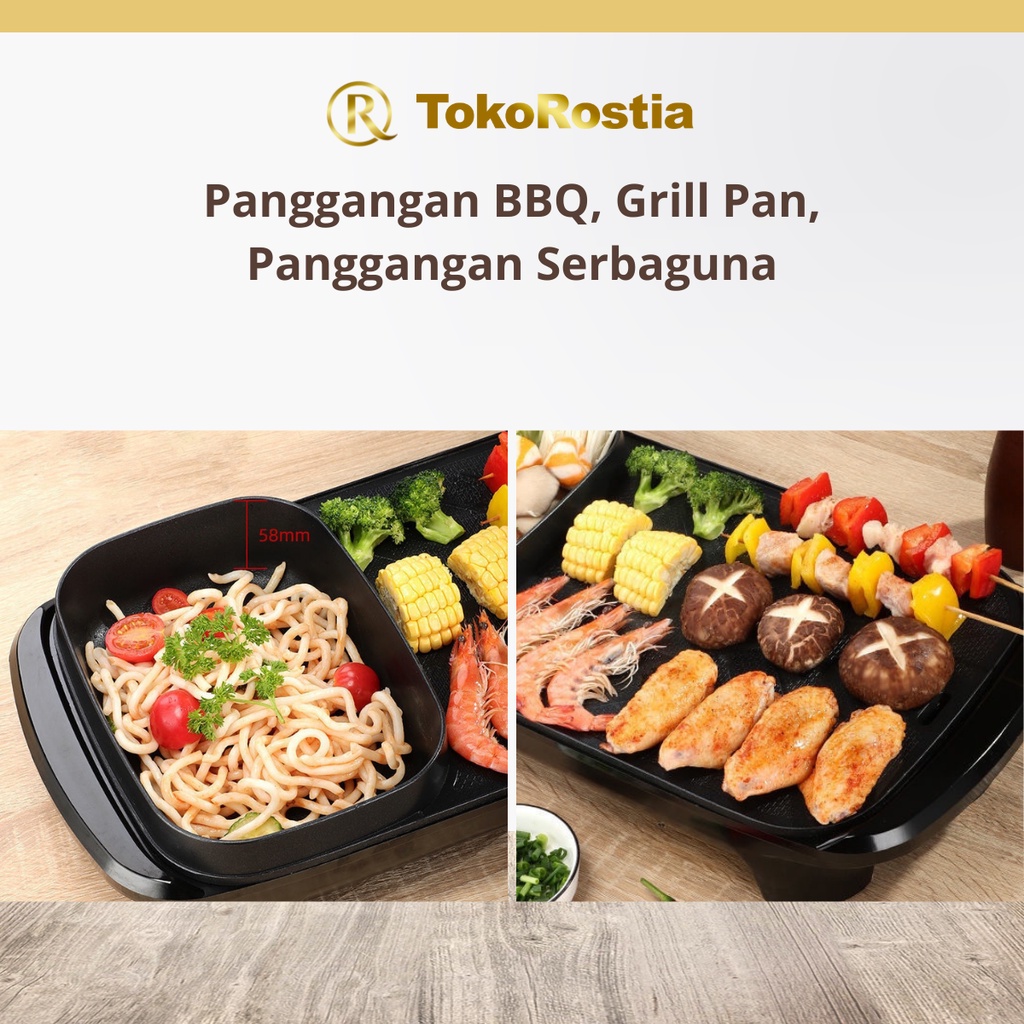 Panggangan BBQ Grill Pan Panggangan Serbaguna