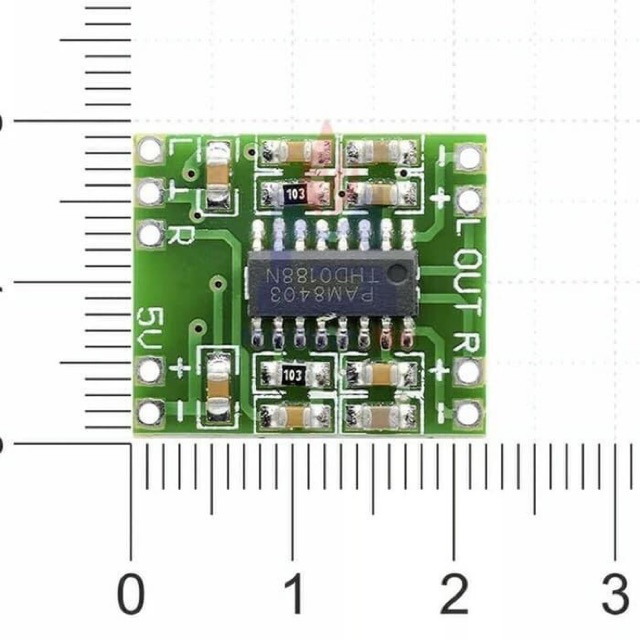 Pam8403 super mini class D amplifier miniatur 5v stereo 2x3watt