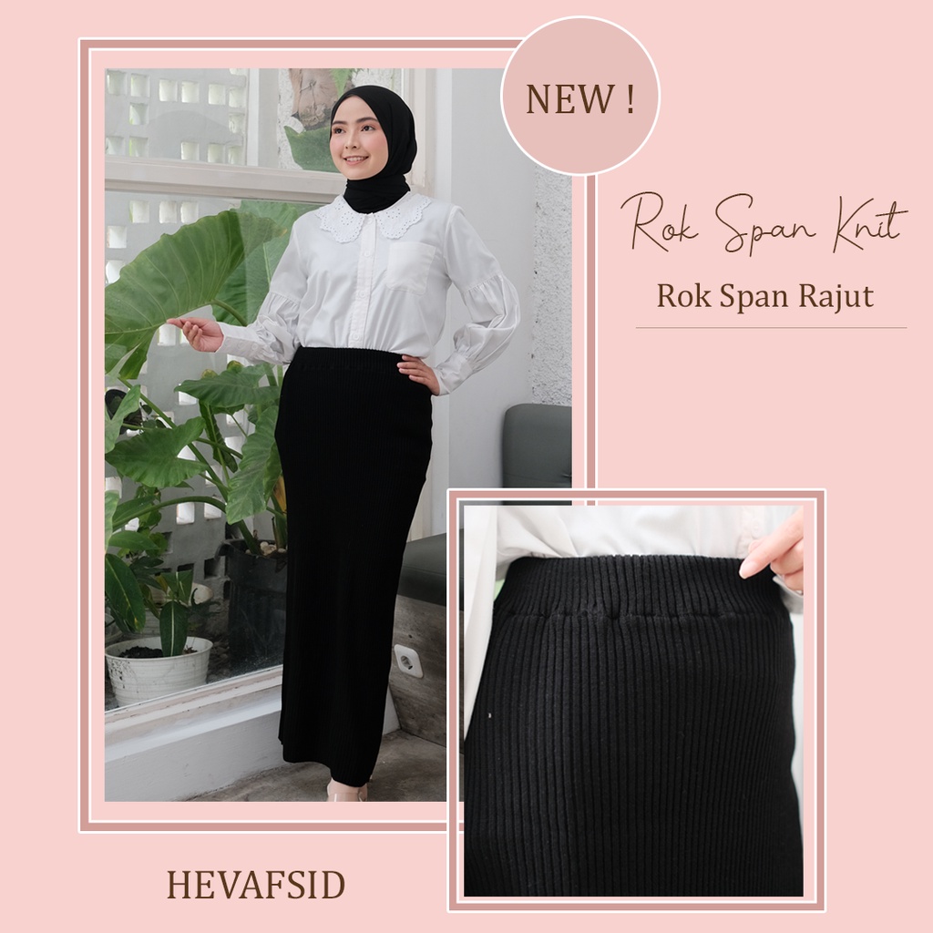 Rok Span Knit (Bahan Rajut Lembut)