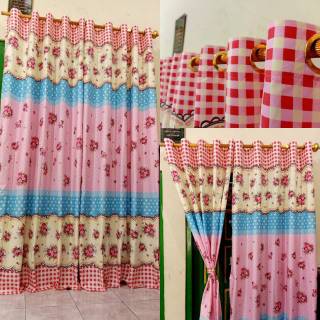  Gorden  Shabby Gorden  Pintu Jendela  Shabby Pink Smokering 