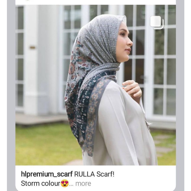 RULLA SCARF HL x Dwihanda Uwik (Black - Saphire Blue - Storm) by Heaven Lights HL