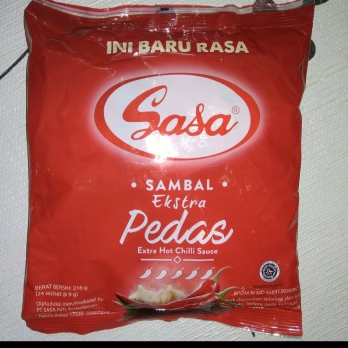 

Sasa Sambal Ekstra Pedas Satchet