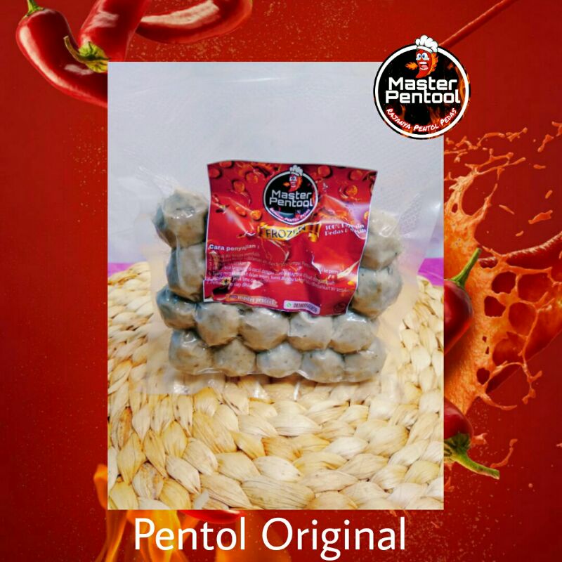 

Pentol Original/Bakso/Frozen Food/Kuah Mercon Pedas/Master Pentool