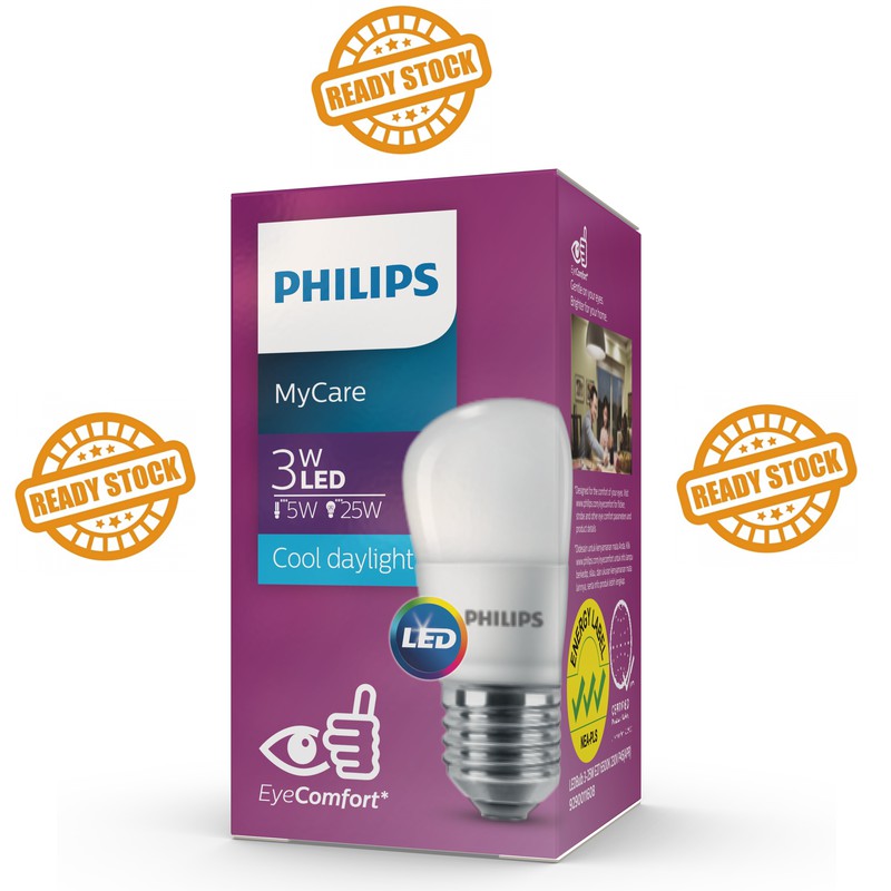 Lampu Philips LED MyCare 3 Watt Putih - Bohlam LED 3W 3Watt - Murah Original Bergaransi 3 W 3 3W