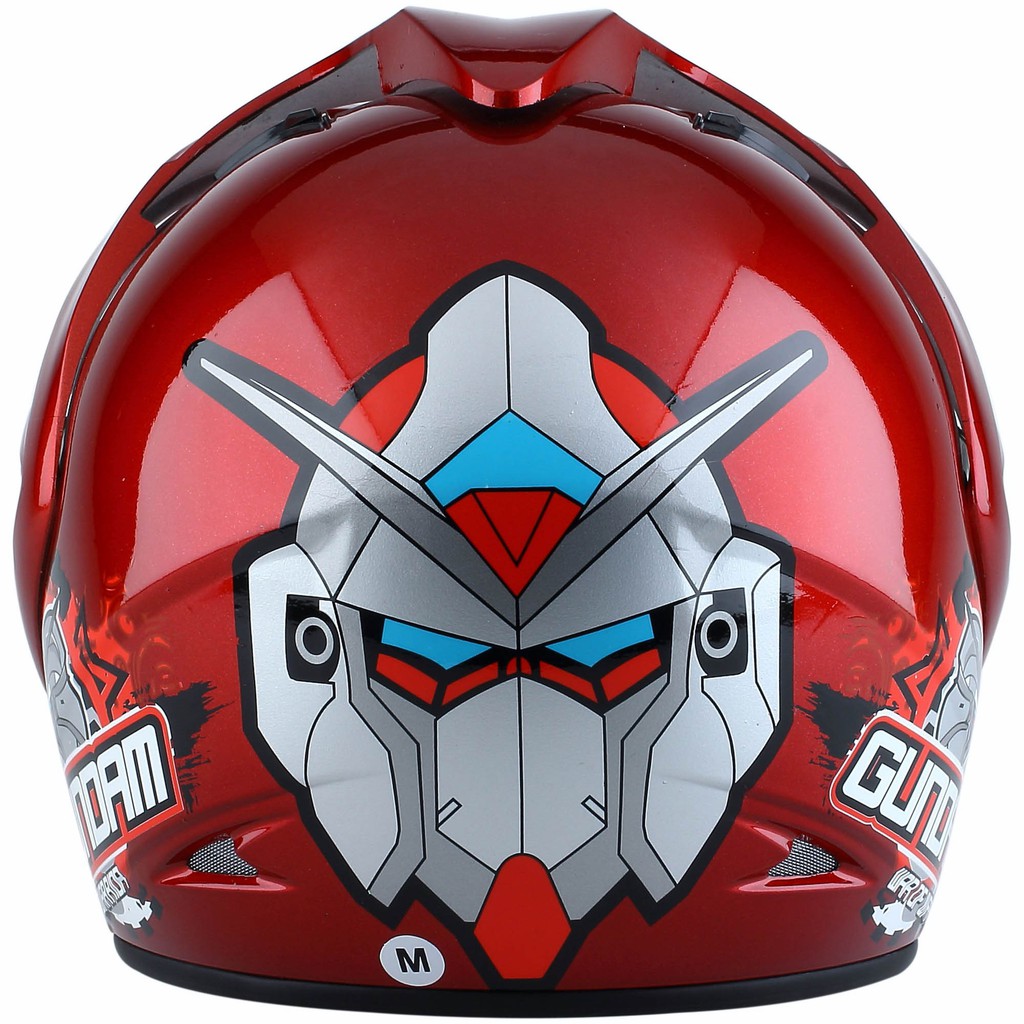 [Helm Anak] WTO Helmet Kids Pet - Gundam 3 - Merah