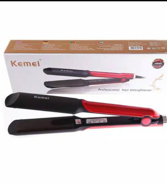 Alat Catok rambut  keriting lurus kemei km531 hair straightener profesional bisa curly