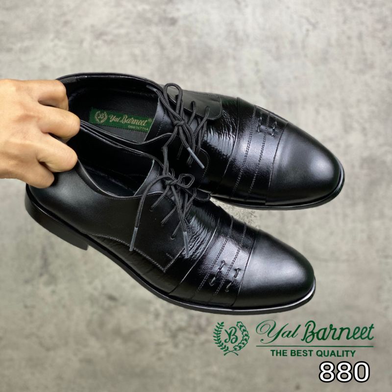 Sepatu Pantofel Pria Kulit Asli Sepatu Pantopel Formal Tali Pentopel Model Kekinian Yal Barneet 880