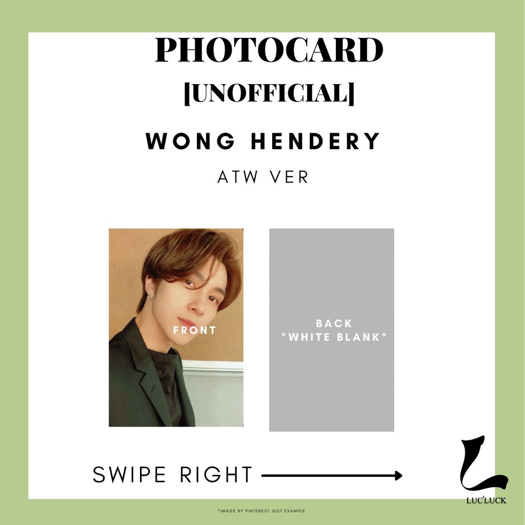 PHOTOCARD[unoffical] wong hendery