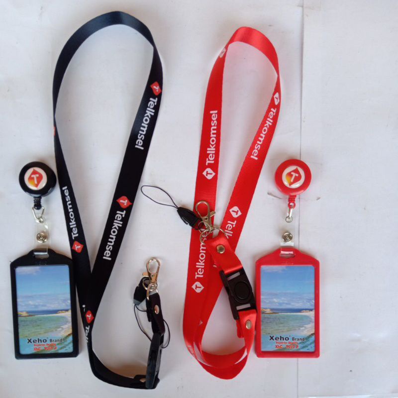 

Telkomsel Logo terbaru Lanyard/Tali gantungan id Card Holder tanda pengenal karyawan