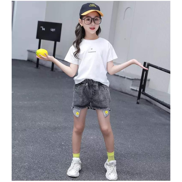 Baju Setelan Anak Perempuan Casual Smile Sun Flower