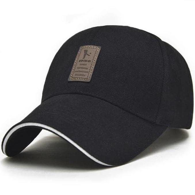 [[COD]] ST TOPI PRIA BASEBALL GOLF SPORT SERIES EDIKO FASHION HITAM STOK TERBATAS Kode 1408
