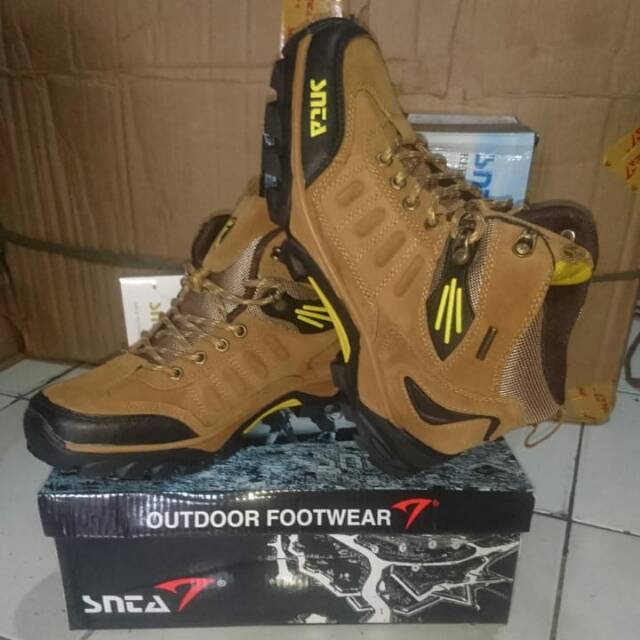 Sepatu Snta 497 sepatu snta seri 497 sepatu gunung snta seri 497 brown/yellow