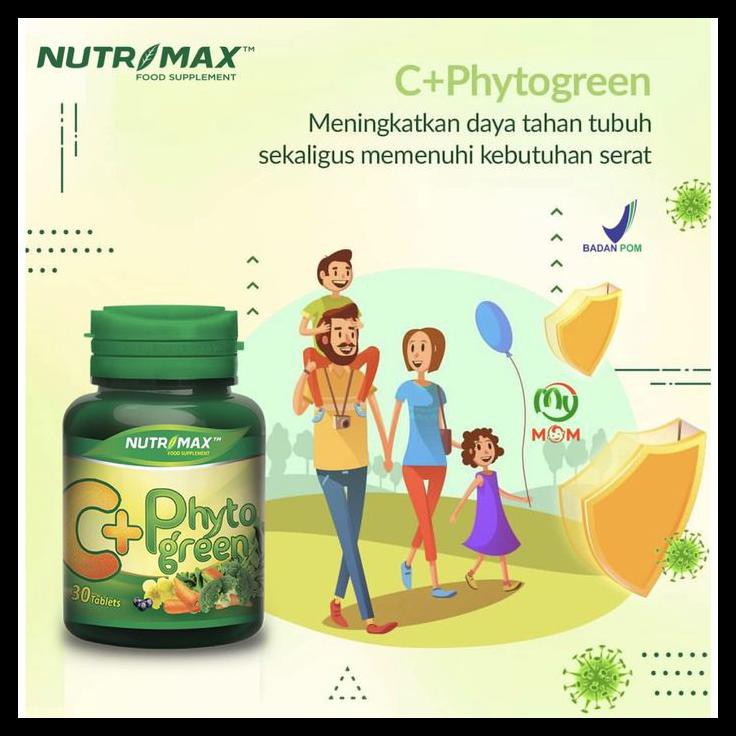 Bpom Nutrimax C+ Plus 30S & 60S / Vitamin C Plus Penambah Stamina - C Phytogreen 30