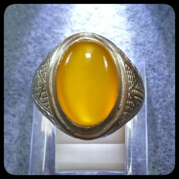 Favoritkan  Bagikan CINCIN NATURAL YELLOW CHALCEDONY ASLI NATURAL