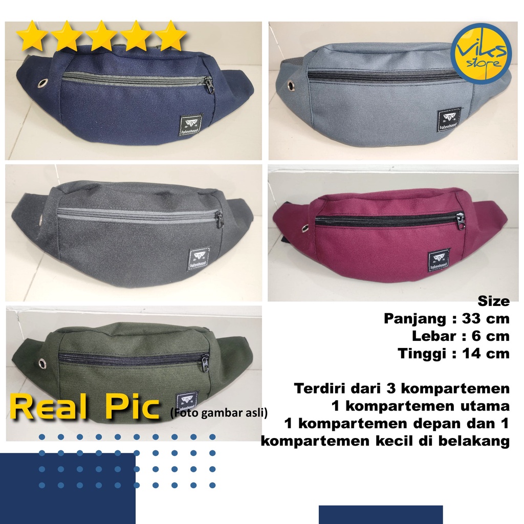 Tas Selempang Waistbag Totenhood Tas Slempang Waist Bag Waisbag Waitsbag Weistbag Weisbag Pria