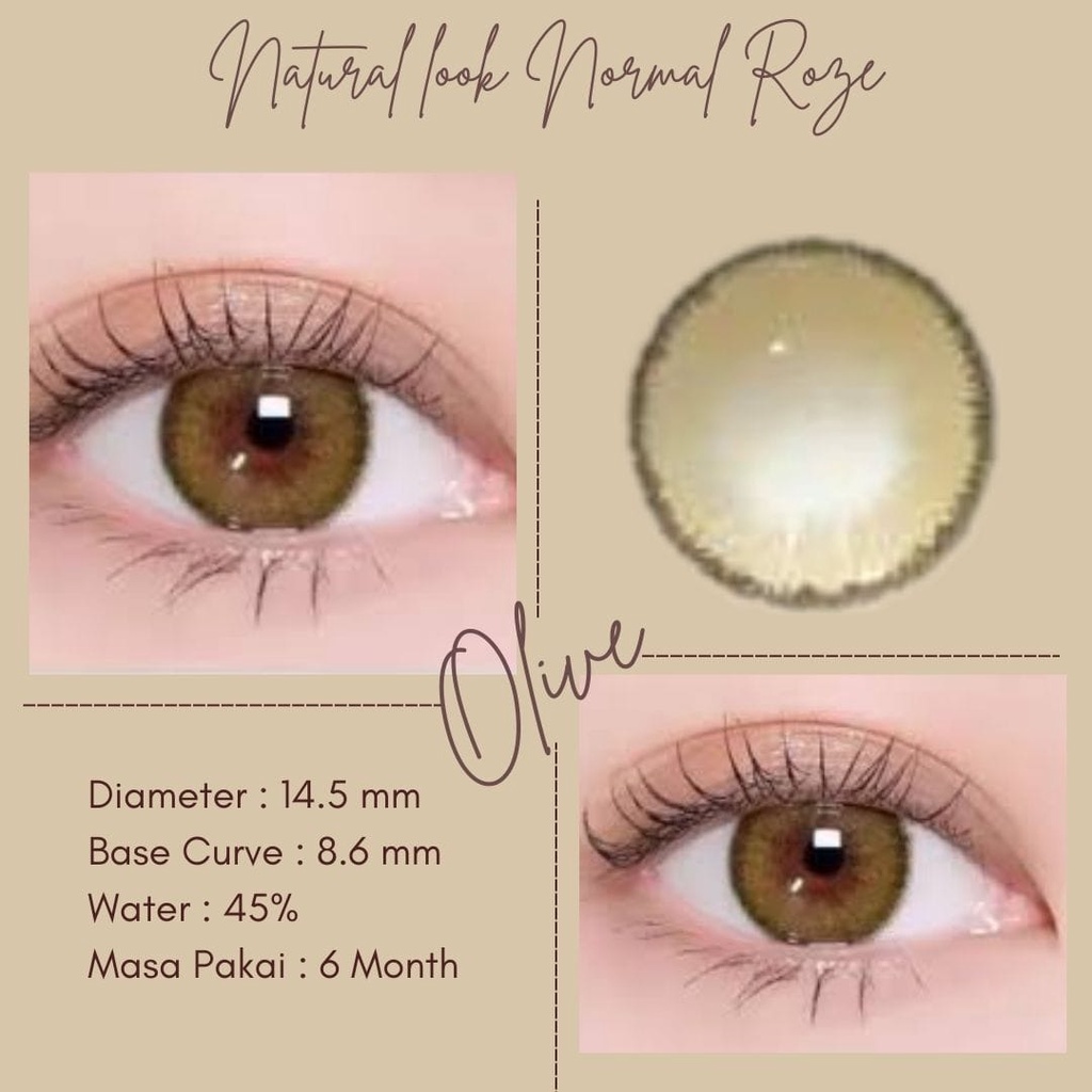 SOFTLENS WARNA NATURAL LOOK ROZE NORMAL