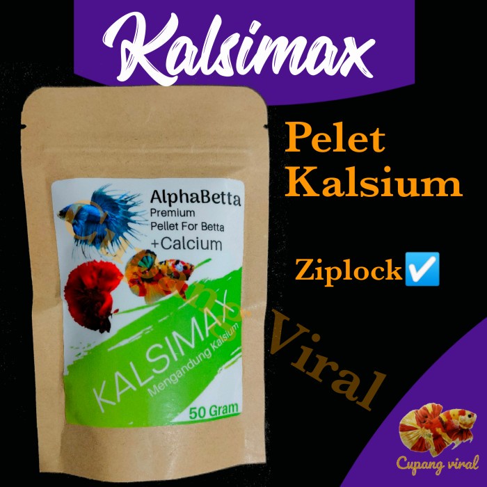 AlphaBetta - Kalsimax Pelet Kalsium Premium 50GR