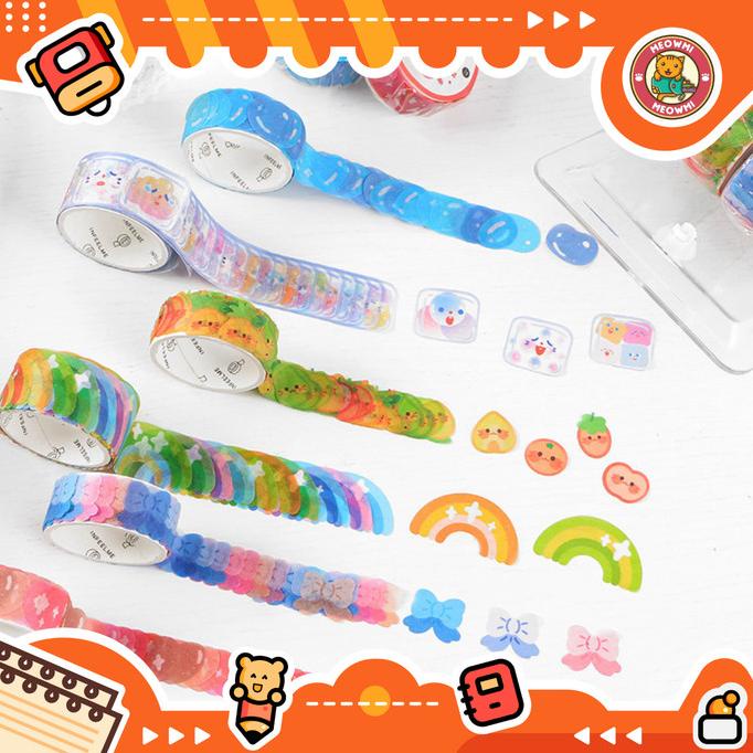 

'+'+'+'+] Sticker Tape Die Cutting Bubble Deco Ins Korean Masking Tape DT0013