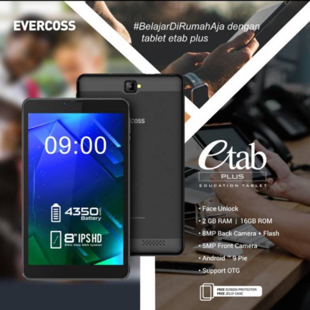 Evercoss Etab Plus M80 2/16 8 Inch Garansi Resmi