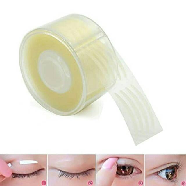 SKOT MATA DREAMKISS BENING EYELID STICKER ROLL CLEAR SIZE S / L GROSIR MAKE UP