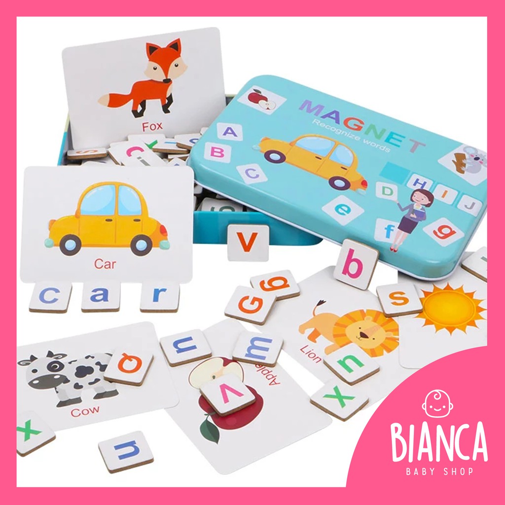 BIANCA - Puzzle Edukasi Magnet Recognize Words