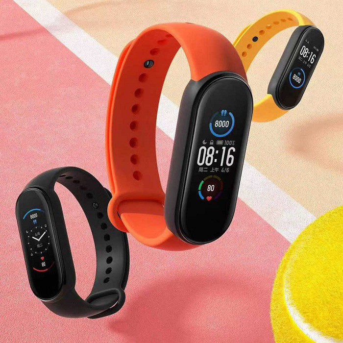 Tali Jam Silicone Strap Wristband Xiaomi Mi Band 5