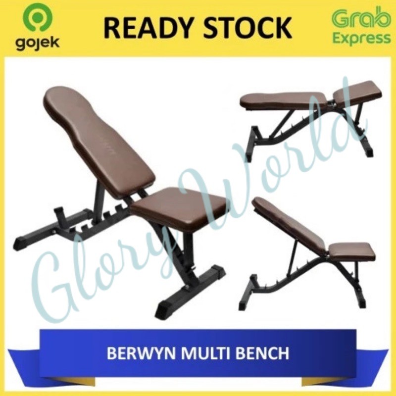 BERWYN BENCH PRESS MULTI PURPOSE KURSI GYM ALAT FITNESS