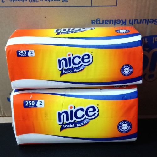 TISSUE NICE 250 SHEET 2 PLY TISU FACIAL TISSUE