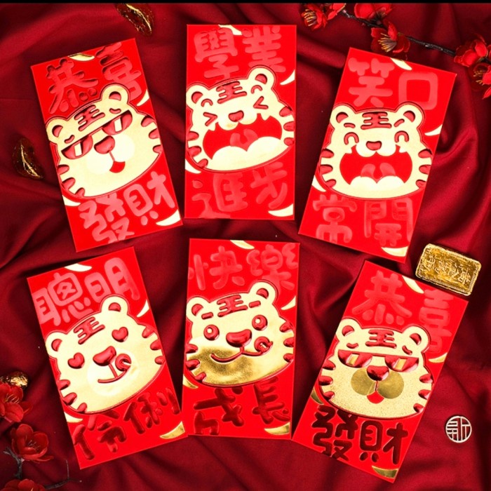 

Angpao Macan Merah Angpau Imlek Panjang Amplop Ampau Tiger Red Pocket