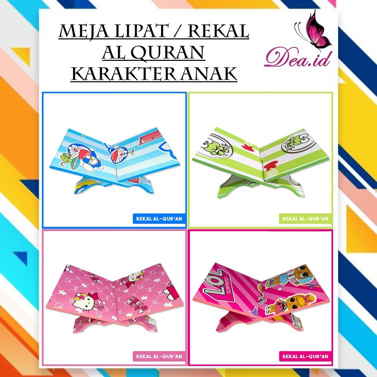 [DEASTORE] MEJA LIPAT / REKAL NGAJI AL QURAN MOTIF KARAKTER ANAK - PRAKTIS &amp; AWET