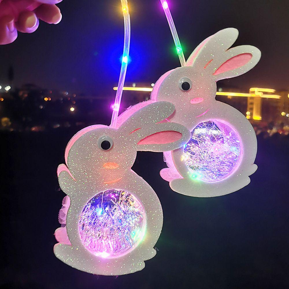 Lanfy Lentera Flash LED Flamingo Rabit|Hadiah Dinasaur Tiga Mode Flash Perlengkapan Festival Anak Laki-Laki Perempuan