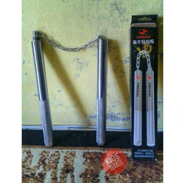 Gratis Ongkir Double Stick Bruce Lee Ruyung Stainlees Silat Beladiri