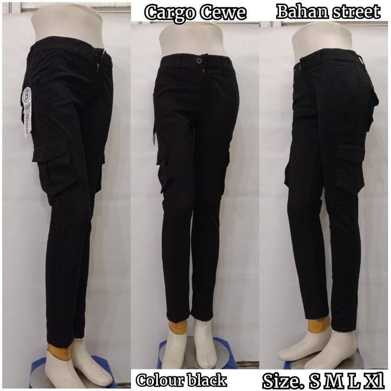 CELANA PANJANG CARGO WANITA / CELANA CARGO WANITA