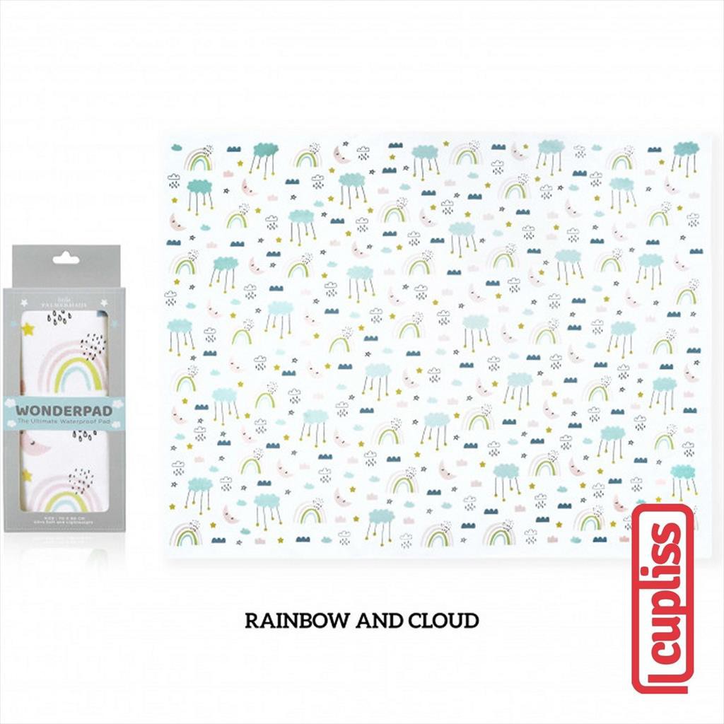 Little Palmerhaus Wonderpad perlak bayi Rainbow and Cloud alas ompol
