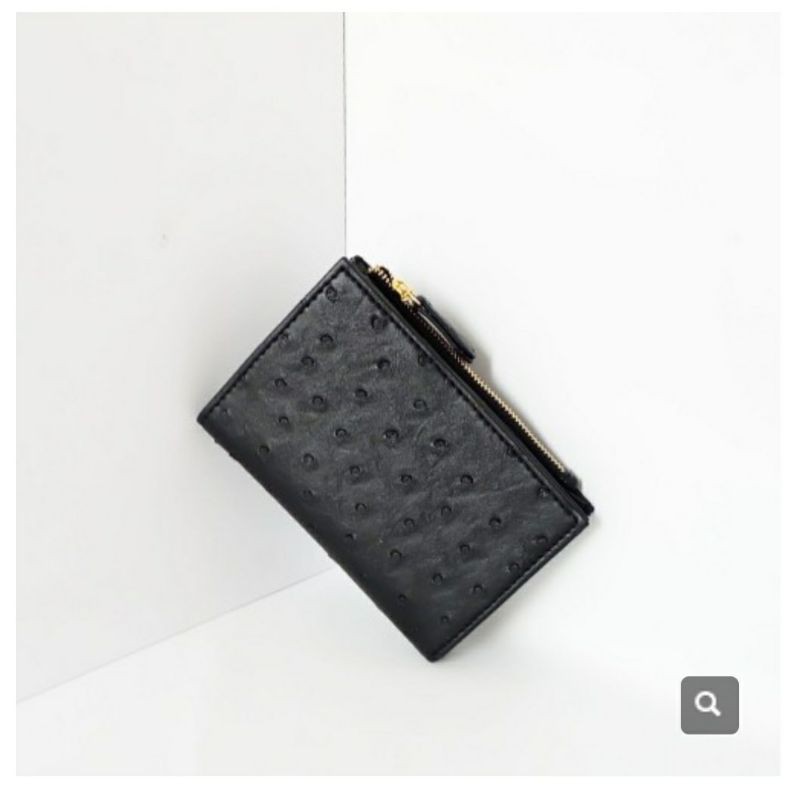 (PO) Lou Wallet OSTRICH BLACK by Kian