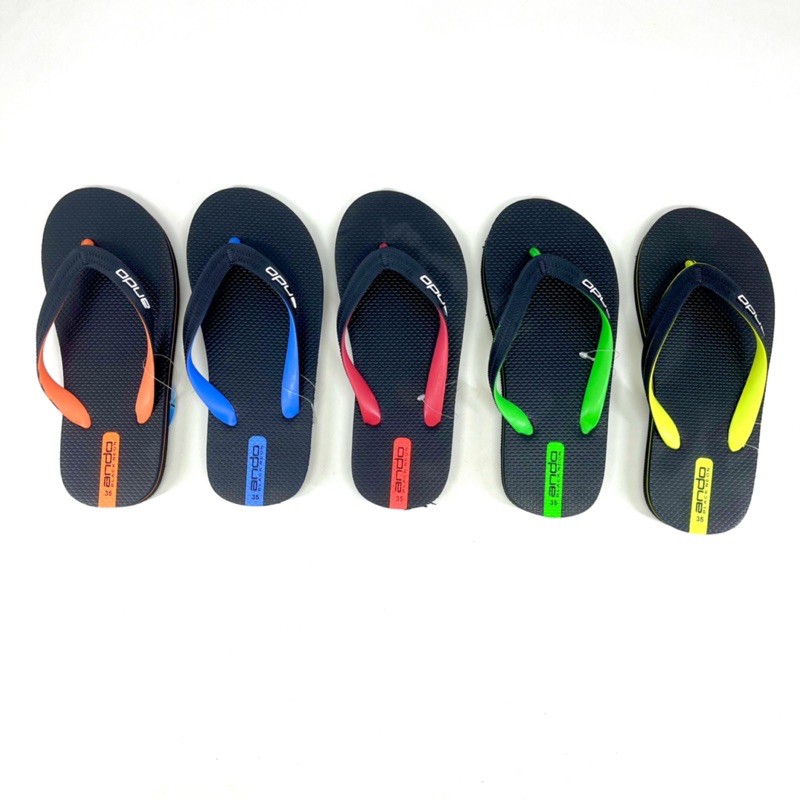 Sandal Jepit Anak Laki Laki ANDO BLACK NEON (33-37)