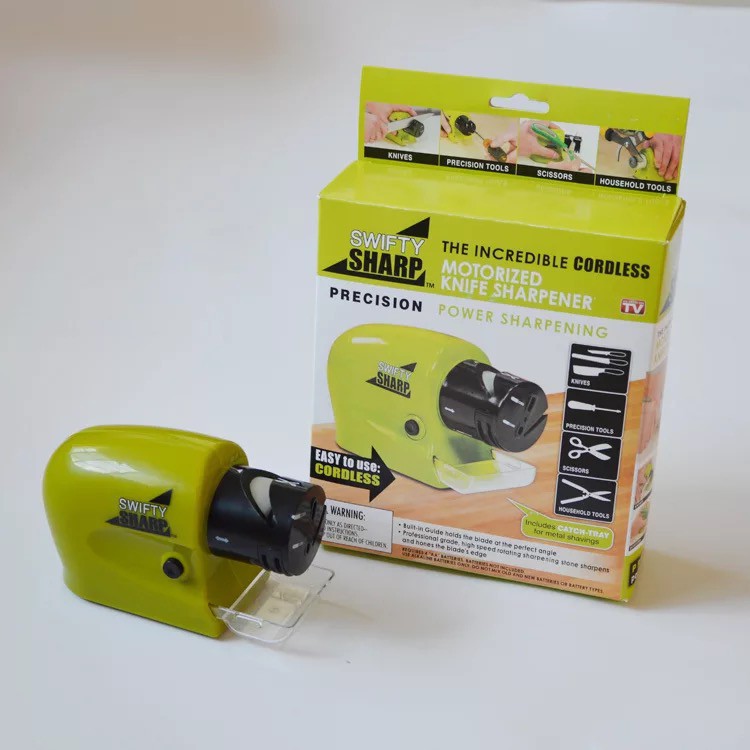 Swifty Sharp / Asahan Pisau Otomatis / Motorized Knife Sharpener