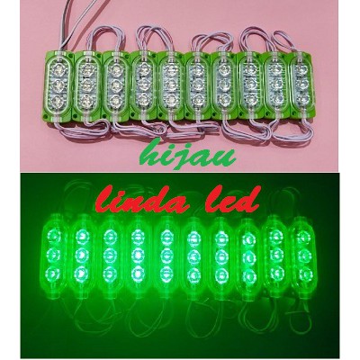 LAMPU LED STRIP MODUL 3MATA SMD 6023 2835 12VOLT dan 24VOLT ULTRASONIC  VARIASI MOBIL MOTOR ETALASE