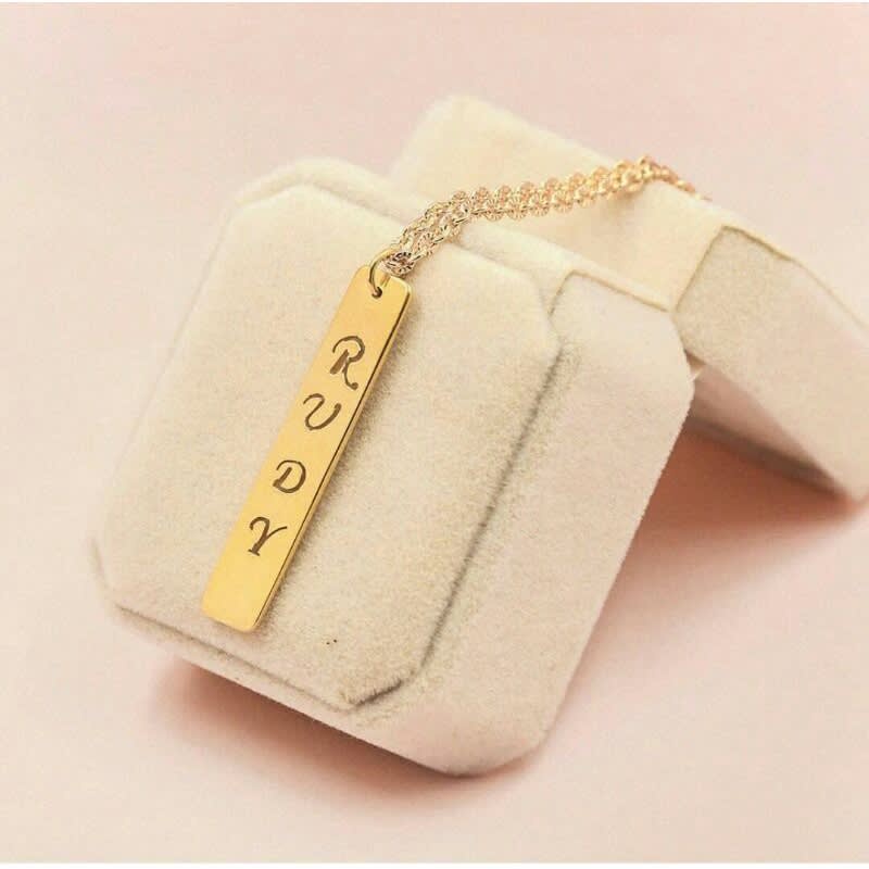 Kalung nama / anti karat lapis emas asli / kalung nama sendiri / tempah nama custom / kalung anak / 