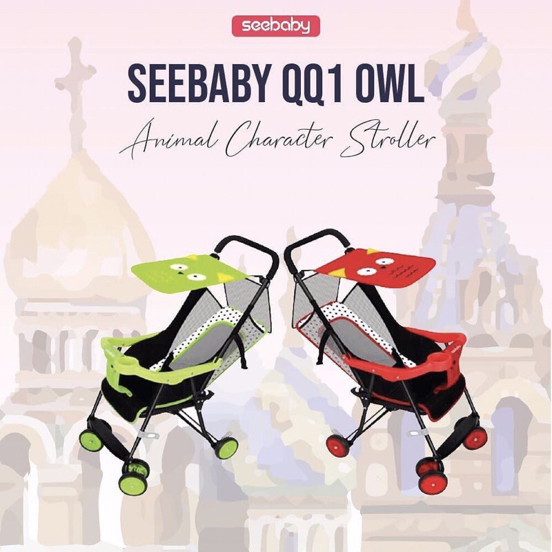 Stroller/Kereta Dorong Bayi SeeBaby QQ1-1 Cat BAYI USIA 6-36 BULAN MULTIFUNGSI(KERANJANG, SABUK,DLL)