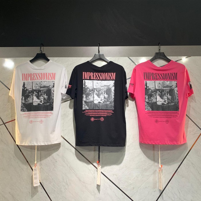 

Unik Off White 99 Impressionism Black / White / Pink Murah