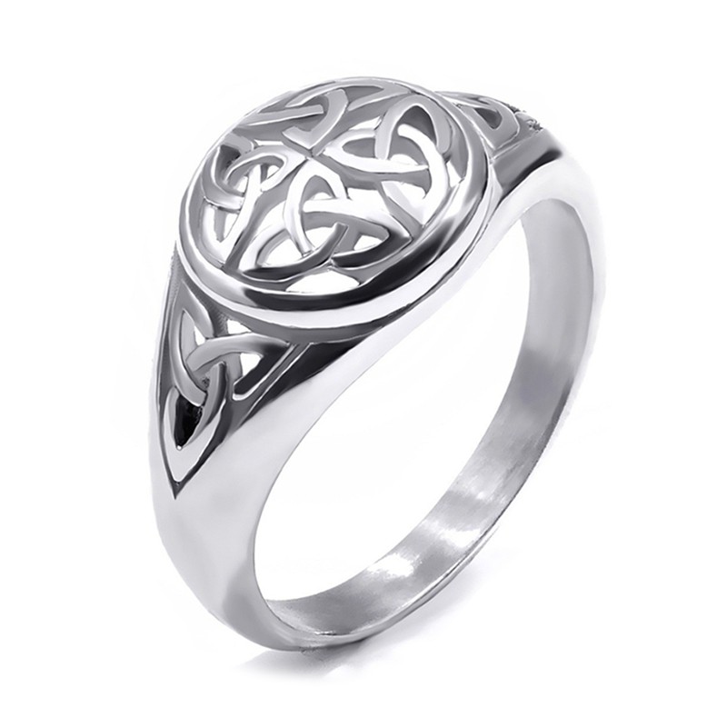 Classic Fashion 925 Sterling Silver Celtic Knot Ring Anniversary Ring Fashion Viking Jewelrysize 5-1