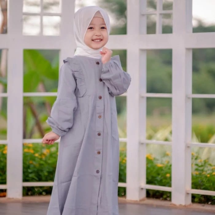 BEFAST - ZTL OOTD Dress Anak MEGGY / DRESS ANAK AYDA / Dress Anak Muslim / Pakaian Anak-Anak perempuan / Keluaran Terbaru 2022 / Dress Maxy Lengan Panjang / Dress Anak Perempuan Kekinian / Dress Polos Casual Anak