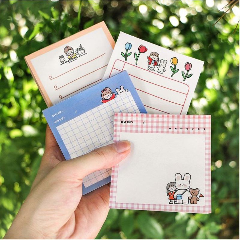 

[riBBon] Memo Pad Motif Gadis Kelinci / Note Pad Girl Rabbit